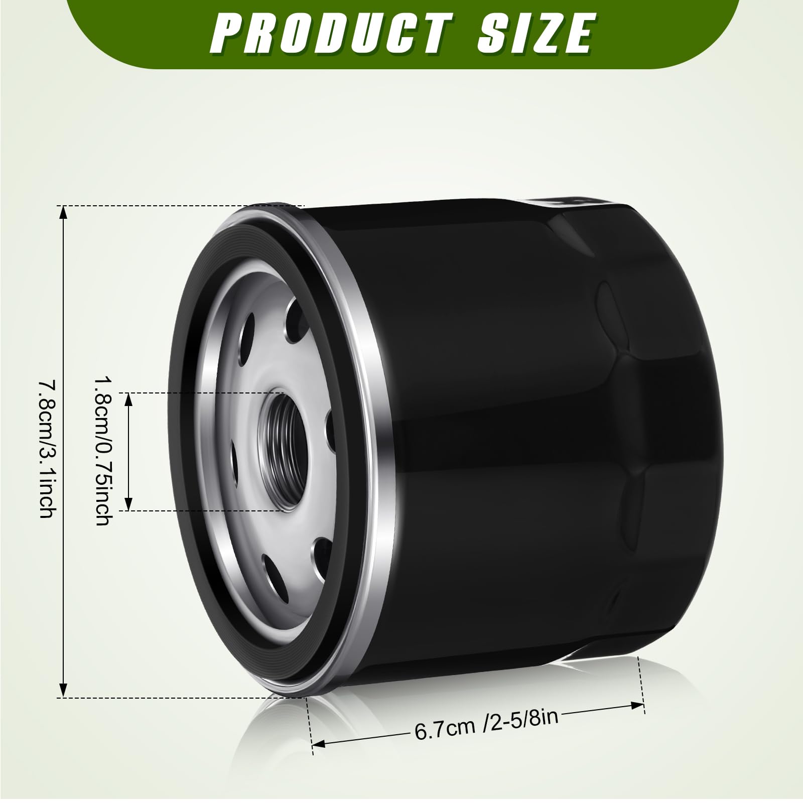 Paquete de 8 filtros de aceite 12 050 01-S compatibles con cortacésped Kohler Engine Troy 12 050 01 1205001-S 12 050 01-S1