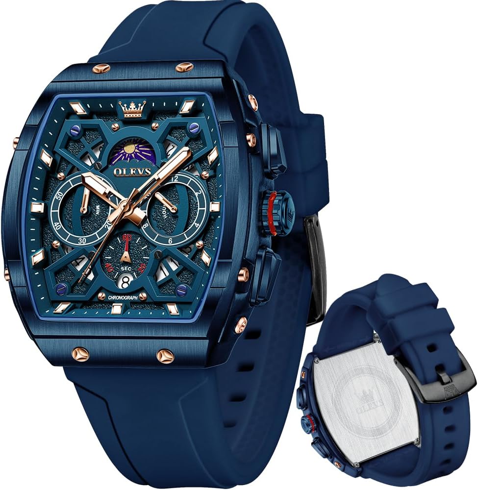 OLEVS Mens Watches Stylish Chronograph Waterproof Luminous