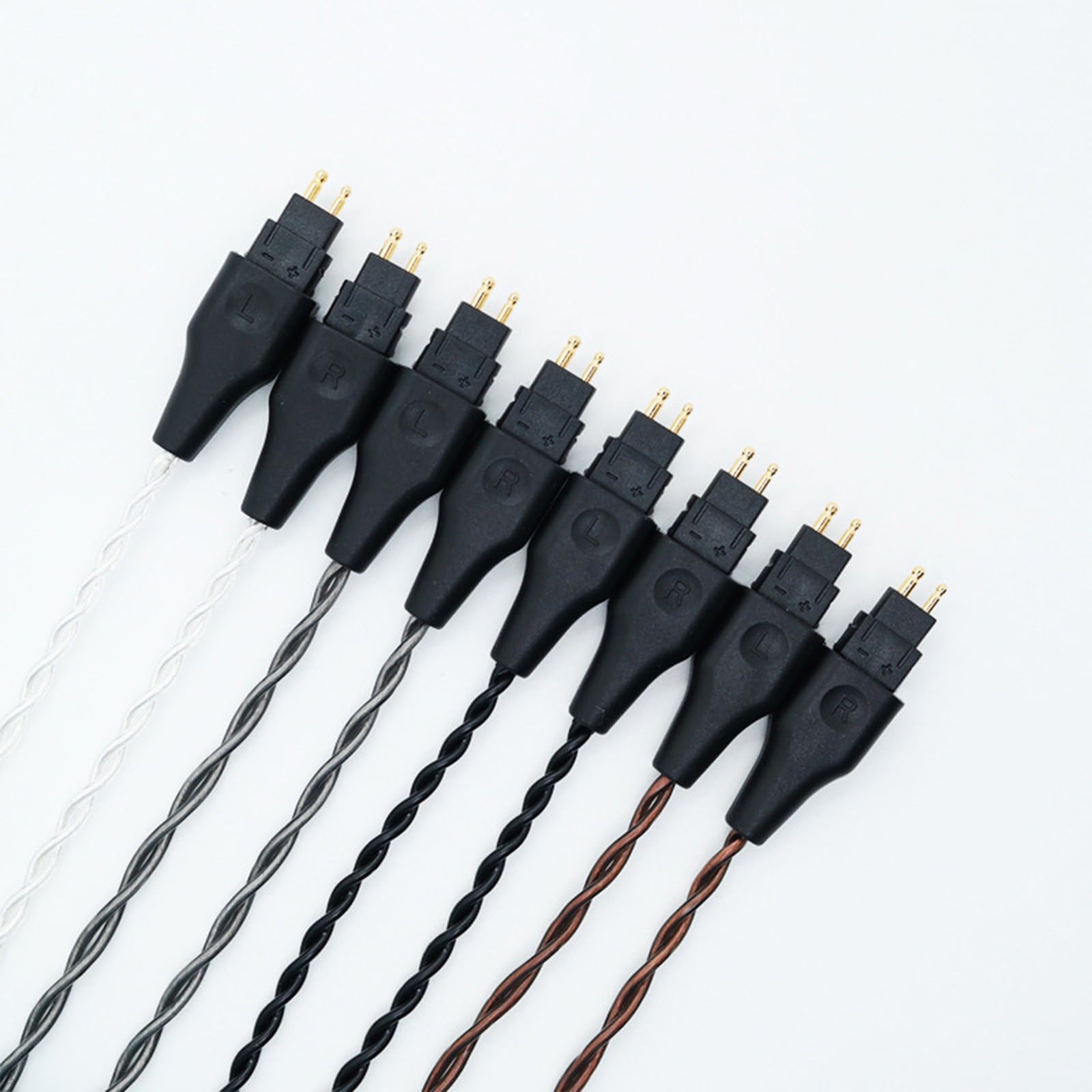 Symmetrisches Kabel mit 4.4mm,2.5mm,3.5mm Adapter für Sennheiser HD580 HD650 HD660 HD600S Kopfhörer,HD414 HD25 3 in 1 Ersatz Aufrüsten Draht(Schwarz)