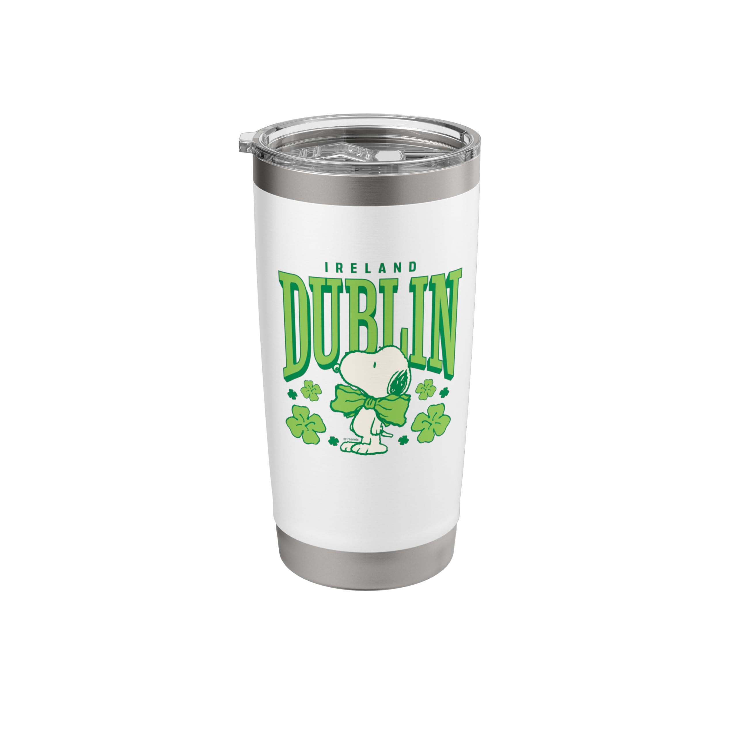 Peanuts - Snoopy - Dublin Ireland St Paddys Day Stainless Steel Insulated Tumbler