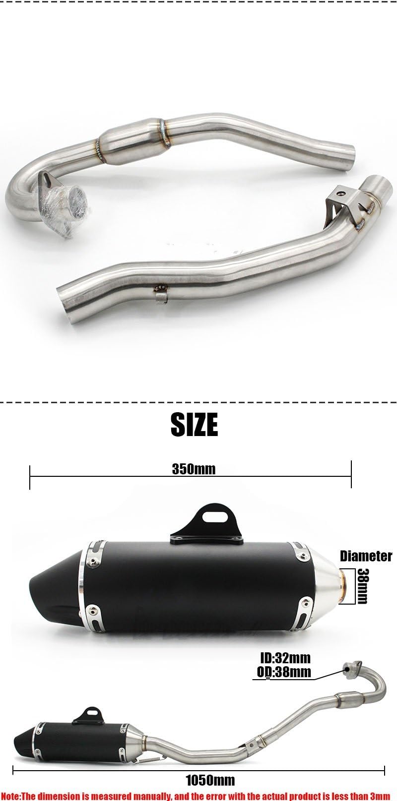 Amazon.co.jp: 排気 マフラーエキゾーストパイプ CRF230 用 CRF150F