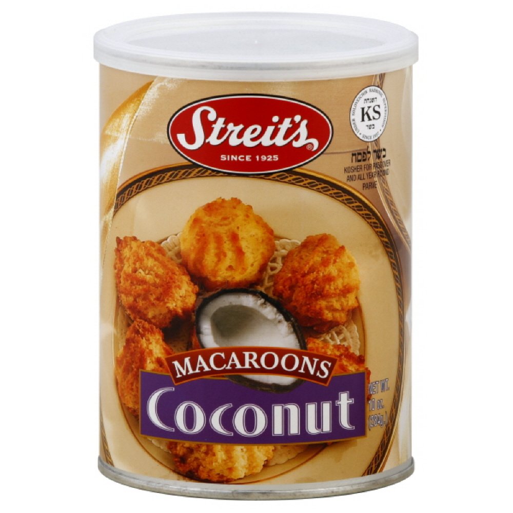 Streit's Macaroons, Coconut, Passover,10-ounces (Pack of4)