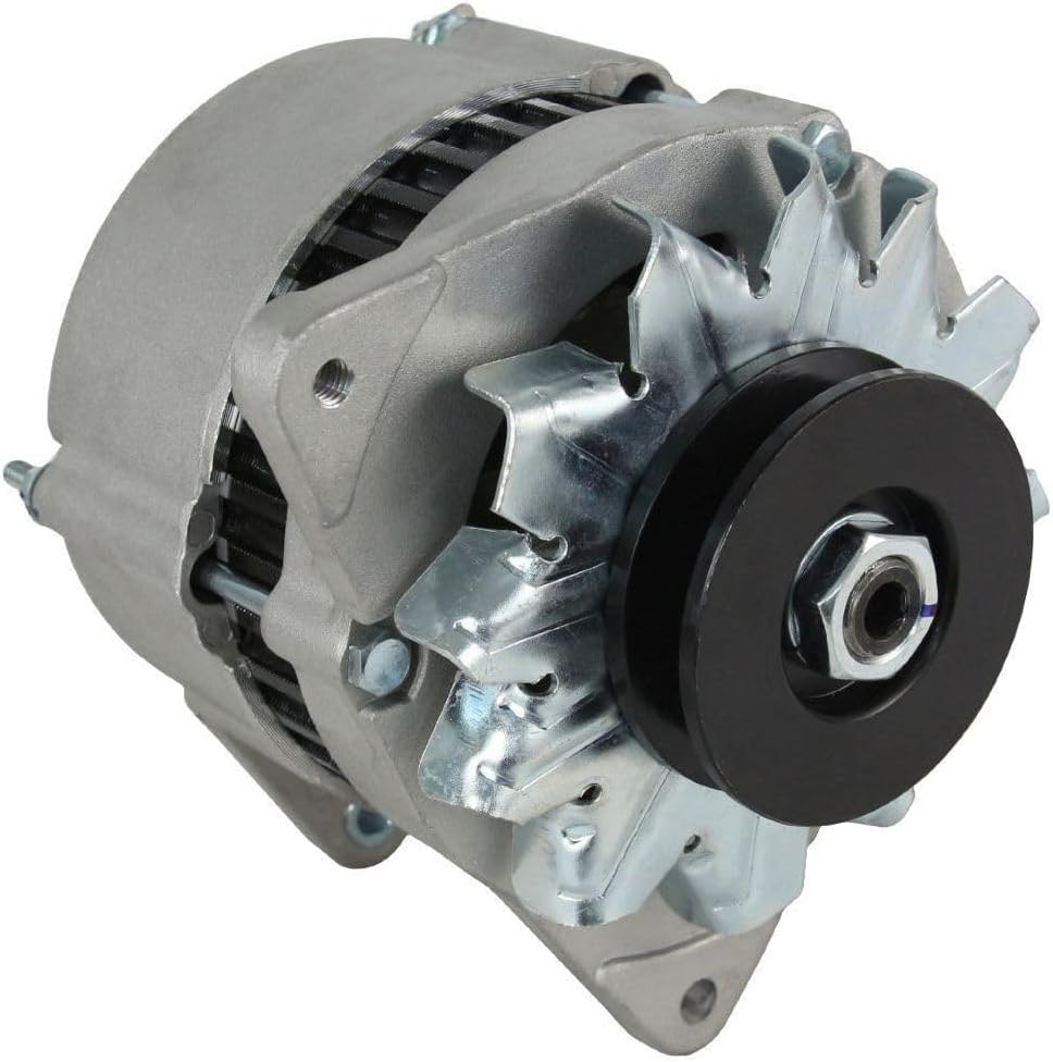 Alternator Compatible with Fits Engine Industrial Equpiment 3Ae1 4Jb1 Mount-Specification 70-Amperage External-Fan 1-Grooves Negative-Polarity Internal-Regulator 12