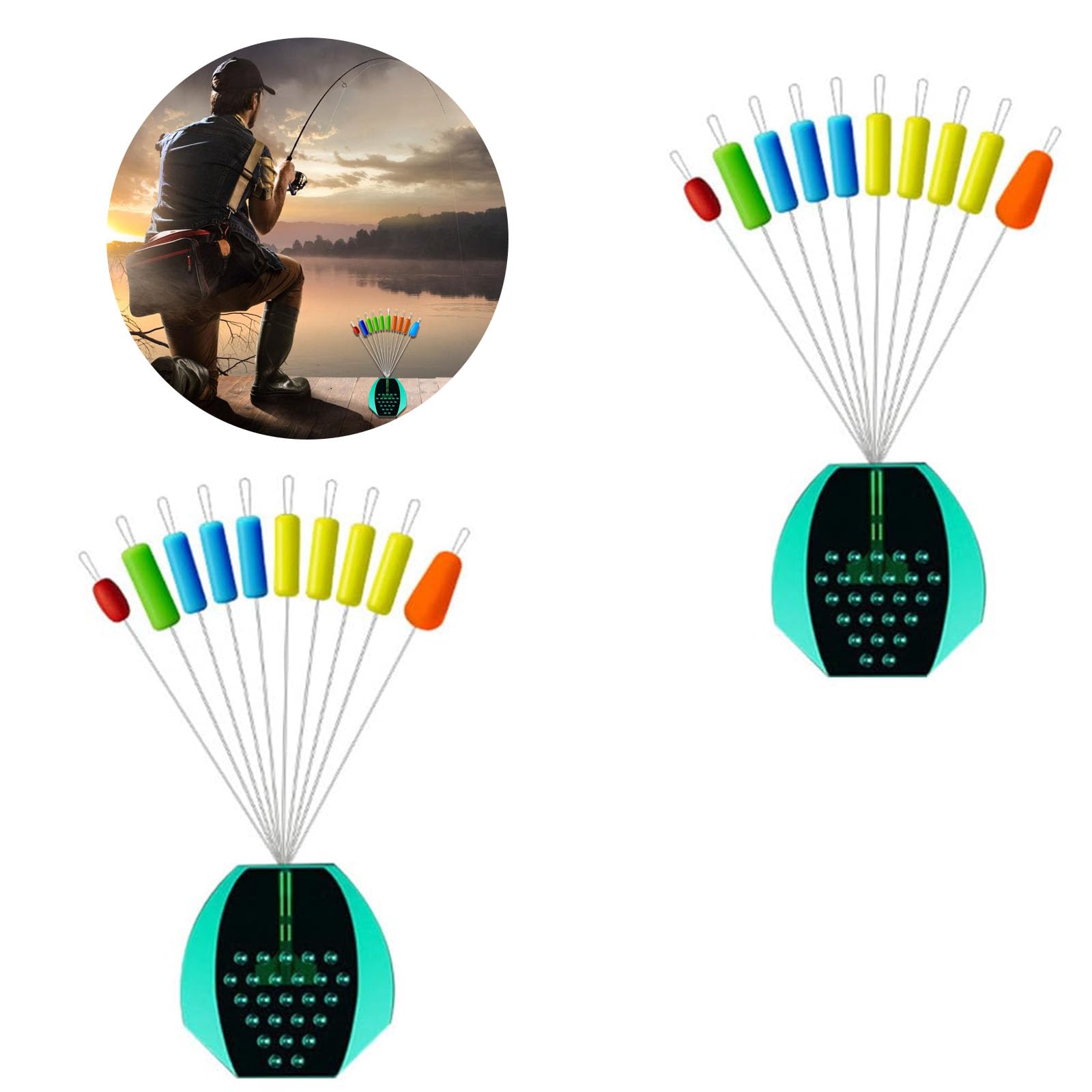 Ywmsfl Space Bean Fishing Bobbers Stopper Float Sinkers Stops for Fishing Line Float Stop Stoppers Buffer Connectors