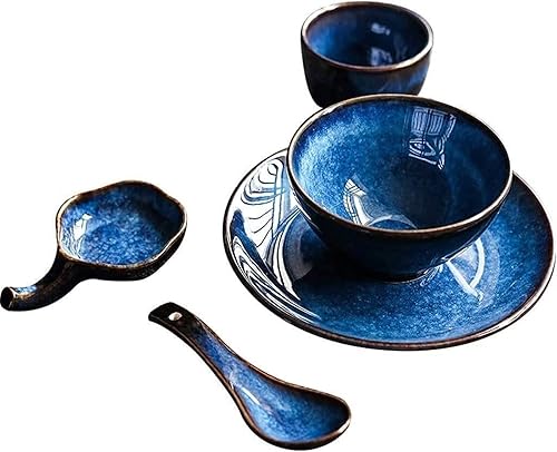 TATSEN Cereal Bowl Set Bowls Cerámica Bowl Hotel Restaurant Table Home Cerámica Plato Set Hotel Clubhouse Vajilla Suministros Cuatro o Cinco Juegos