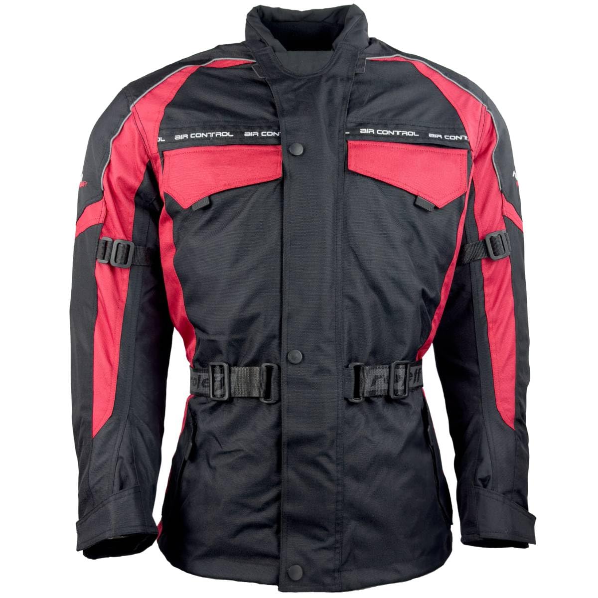 7033 Roleff Racewear "Reno" kurtka motocyklowa tekstylna, kolor: czarny/czerwony, rozmiar: m czarny