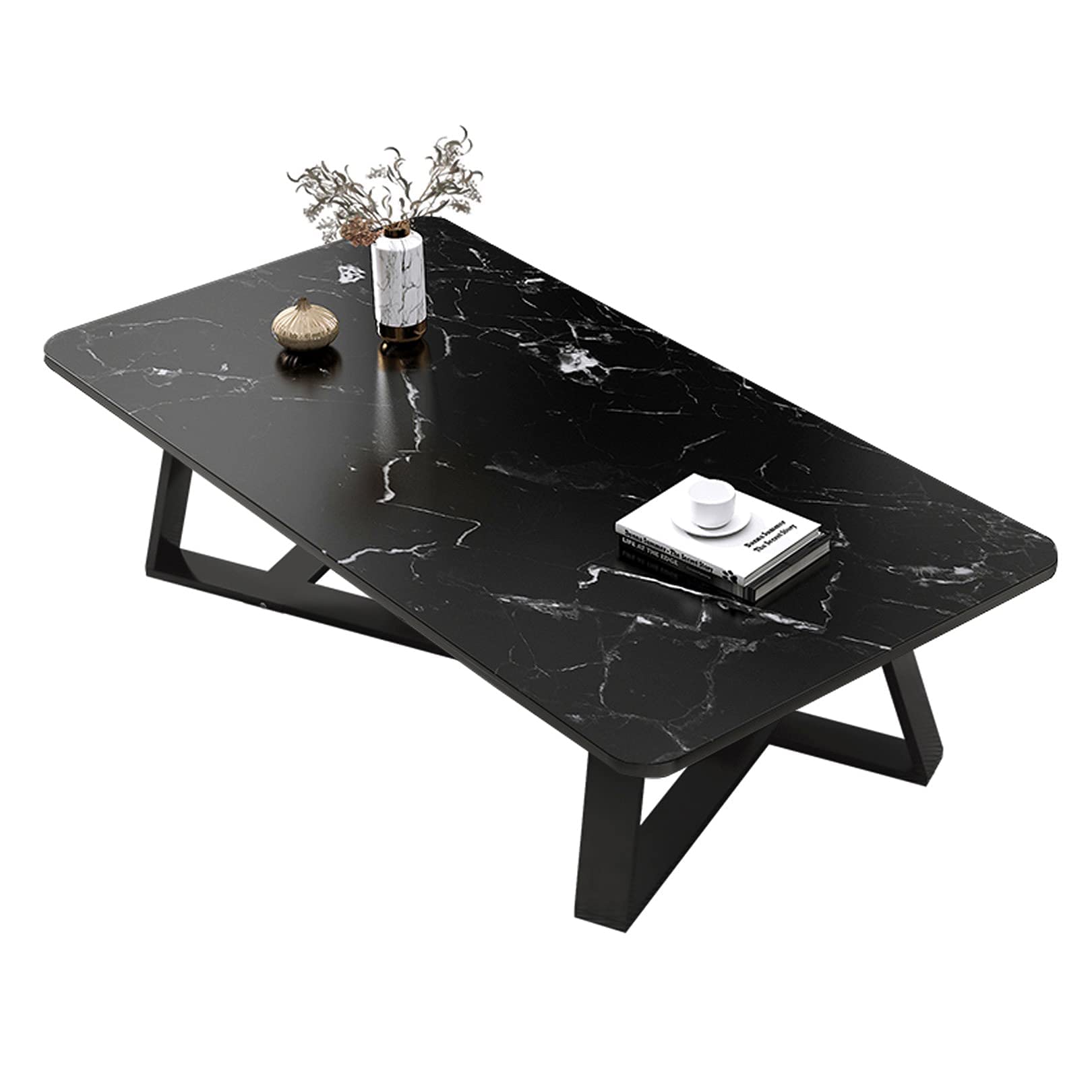 Table basse ronde noire : petite table d'appoint pour vos cafés au salon