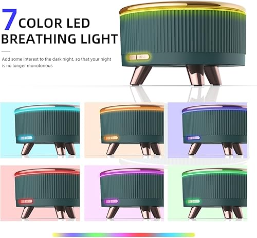 Miniatura 4 de Difusor de aceite esencial de 16.9 fl oz difusor ultrasónico de aroma con control remoto para spa, hotel, sala de yoga, humidificador para