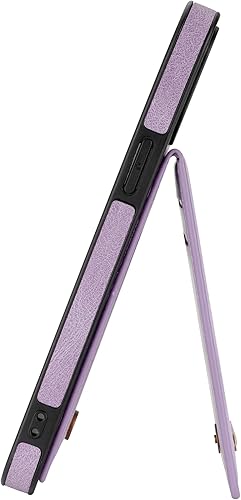 Miniatura 6 de Funda compatible con iPhone 13 Mini de 5.4 pulgadas con soporte de cuero para tarjetas de crédito, cierre magnético, accesorios para celulares,