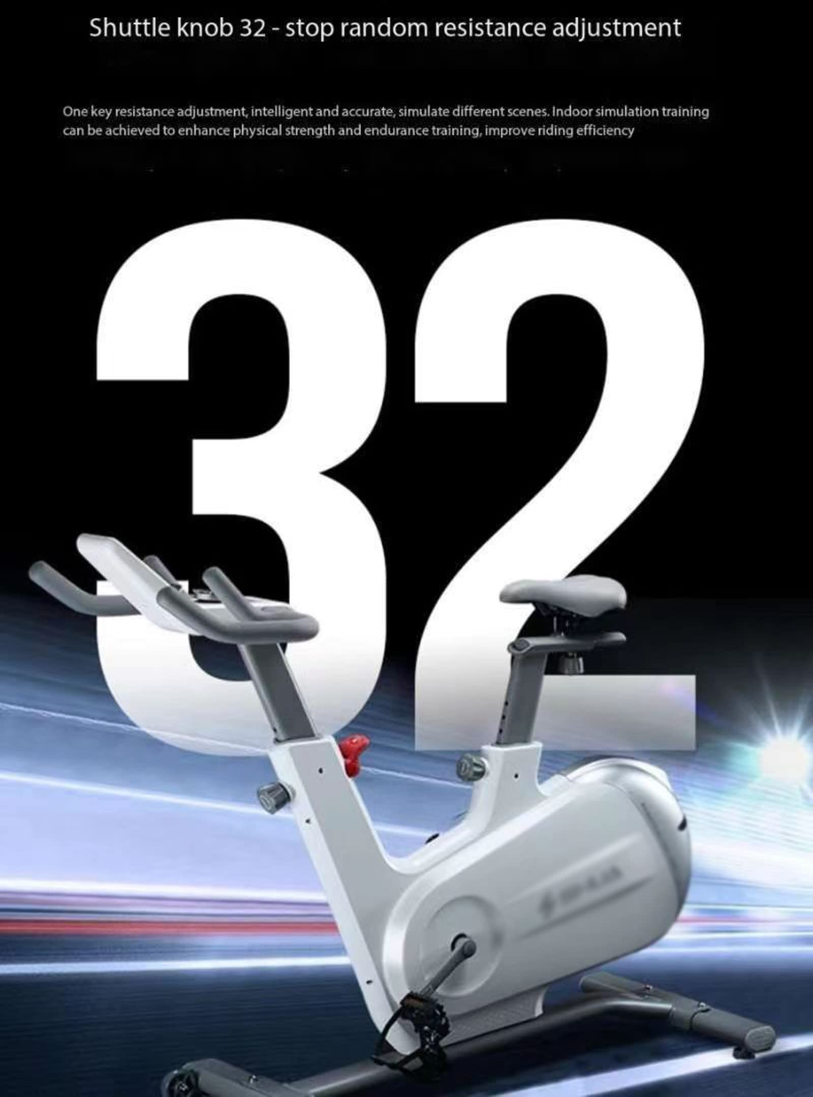 Cyclette intelligente, ultra silenziosa, magnetica, per interni, con comodo cuscino per il sedile, resistenza regolabile per fitness a casa e perdita di peso