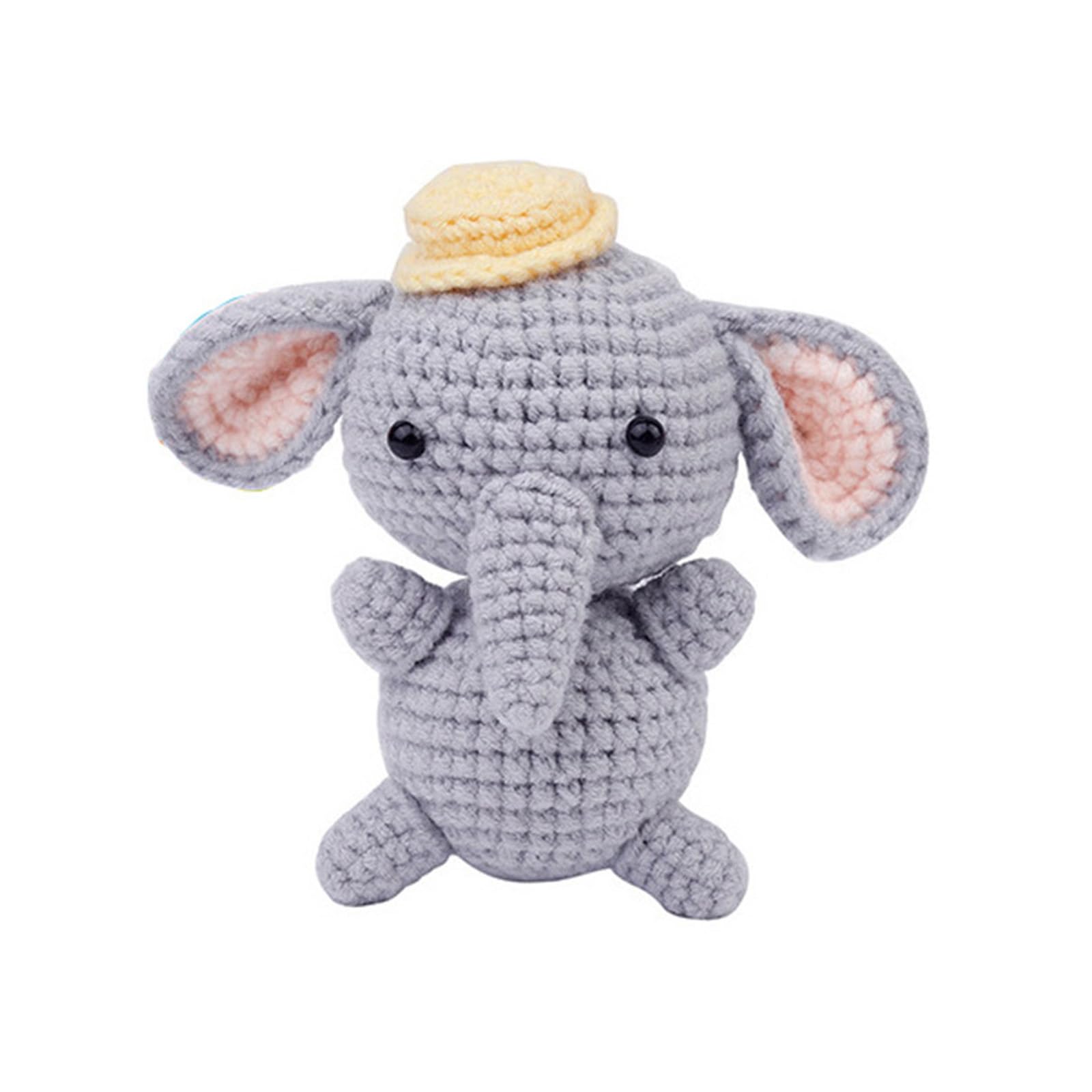 Fortuning Kit Uncinetto Per Principianti - 4 Animali (Elefante, Koala, Topo, Maiale) Con Tutorial Video, Filato E Accessori Inclusi