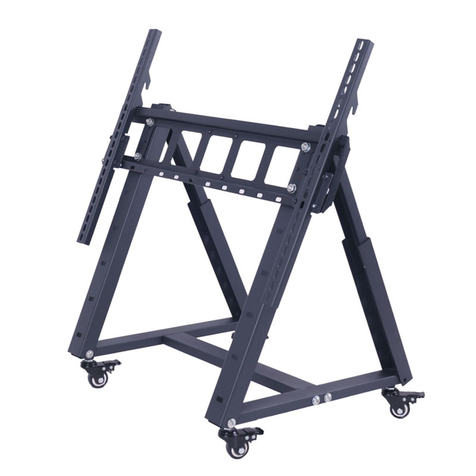 Support TV robuste roulant avec inclinaison 20-50 degrés pour téléviseur 32-85 pouces