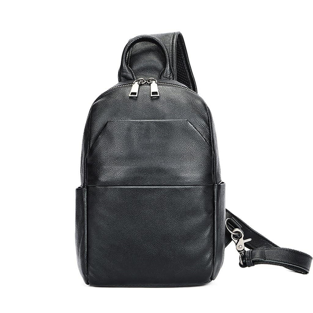 Sac à bandoulière en cuir pour déplacements urbains et voyages quotidiens