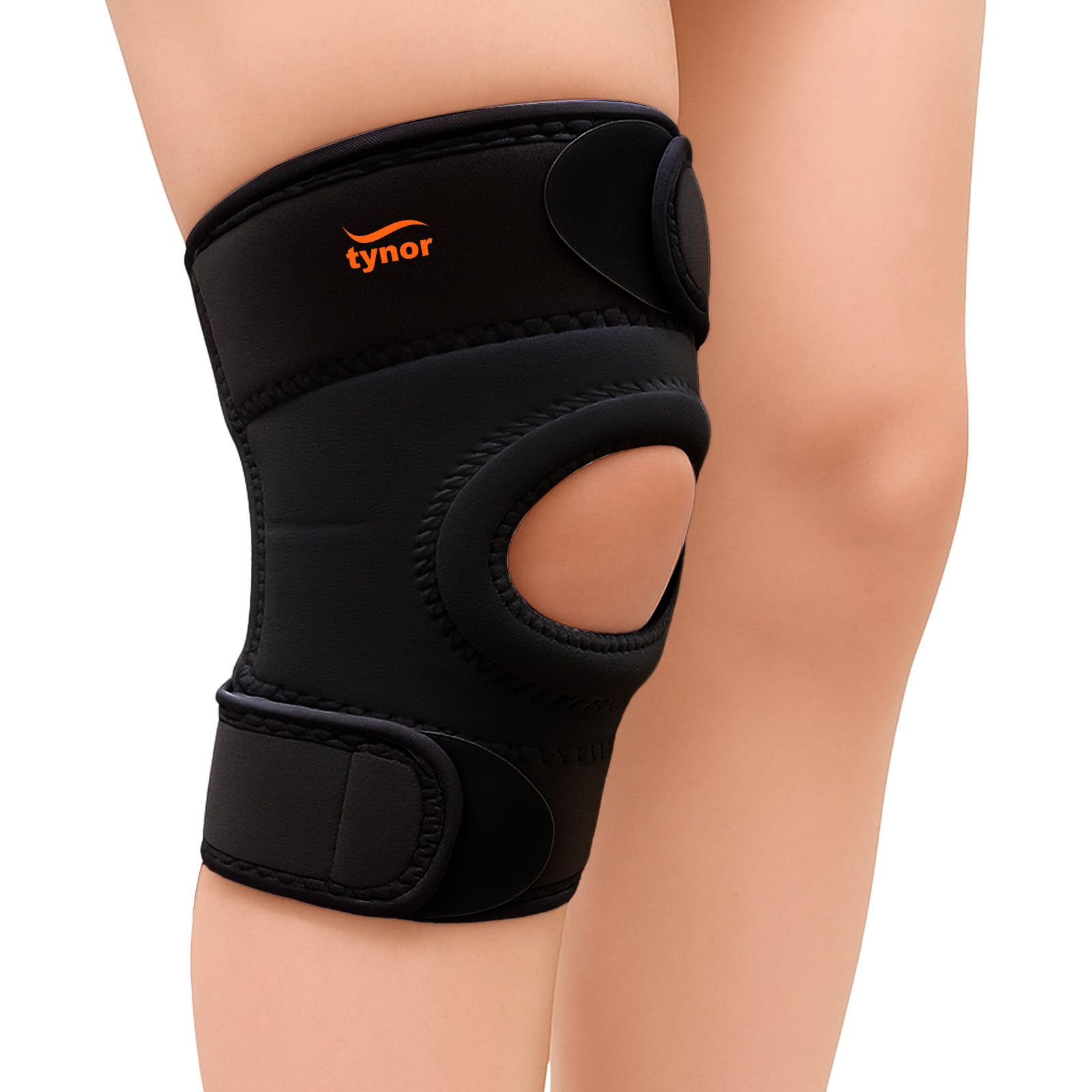 TYNOR Knee Brace for Men & Women, Adjustable Knee Compression Sleeve for Knee Pain Relief, Neoprene Knee Support Brace with Patella Pad for Meniscus