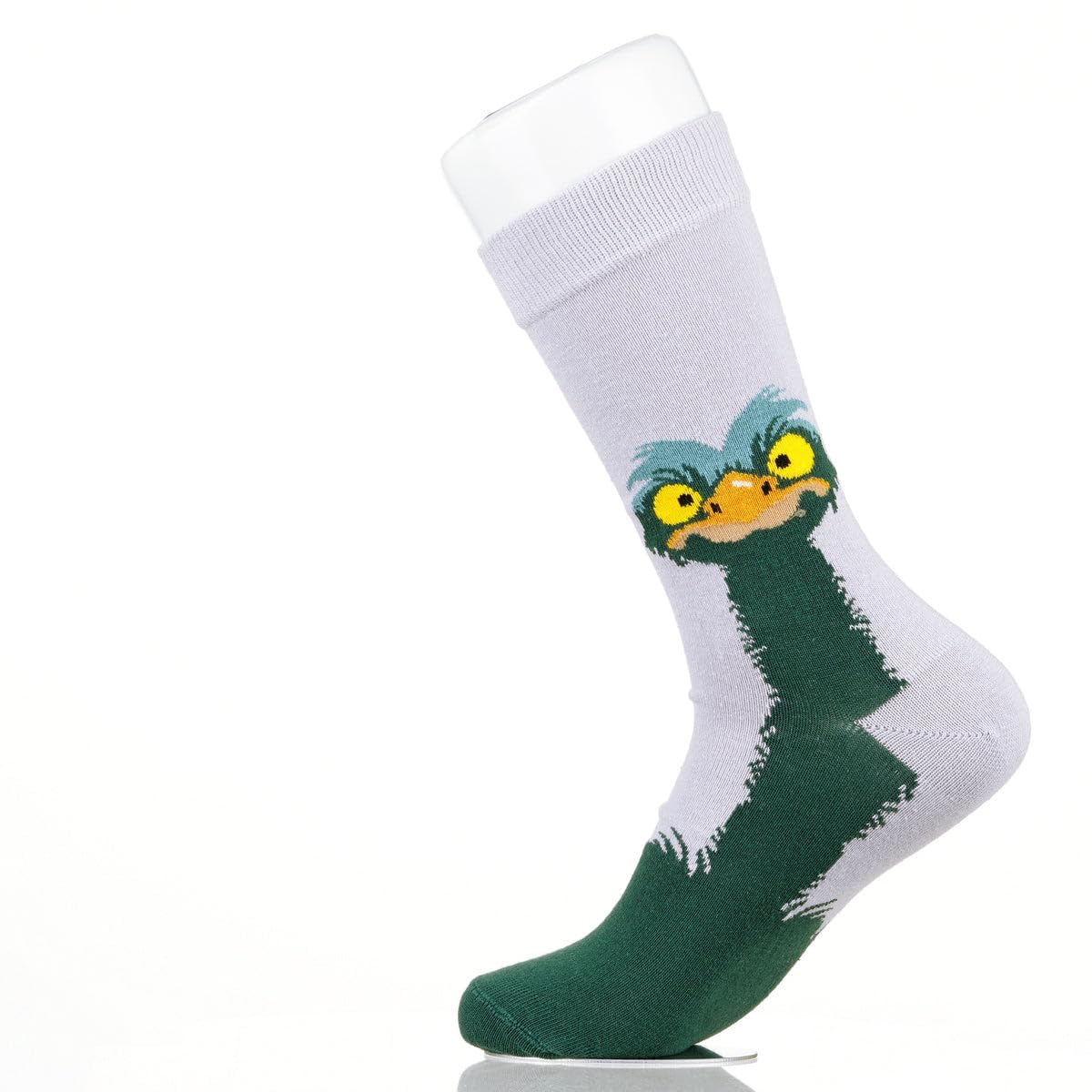 Sock Atomica Unisex Angry Ostrich Funny Novelty Cotton Crew Socks For Women Men, Colourful Gift Box (Uk 7-11 / Eu 41-46) (Angry Ostrich)