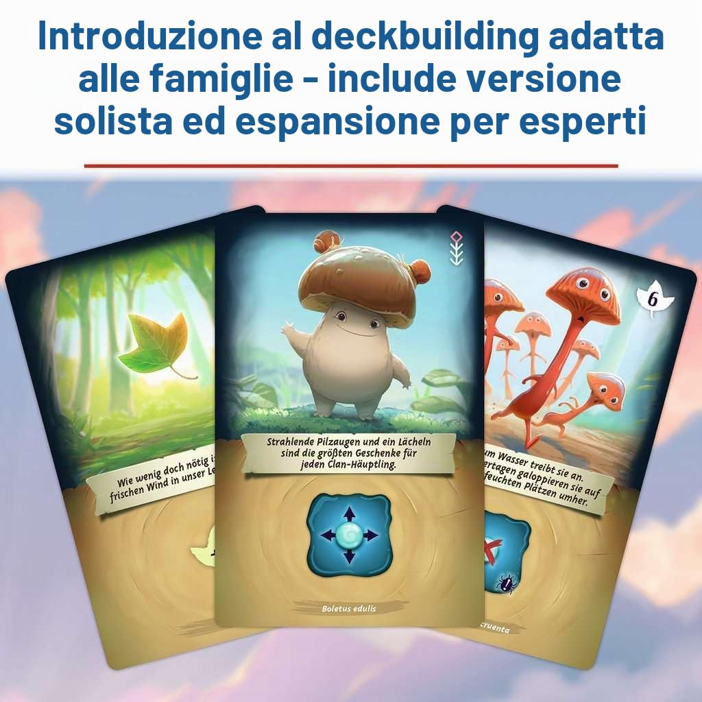 Ravensburger 27489 - Mycelia - gioco di deckbuilding per famiglie, gioco da tavolo per adulti e bambini dai 9 anni in su - semplice gioco di strategia per 1-4 giocatori