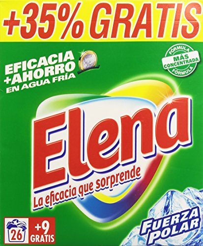 Elena - Fuerza Polar - Detergente polvo para lavar ropa - 2.555 kg - [pack de 2]