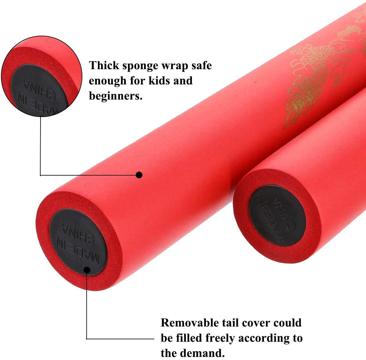 Hilmocho Foam Nunchucks Martial Arts Portable Training Practice
