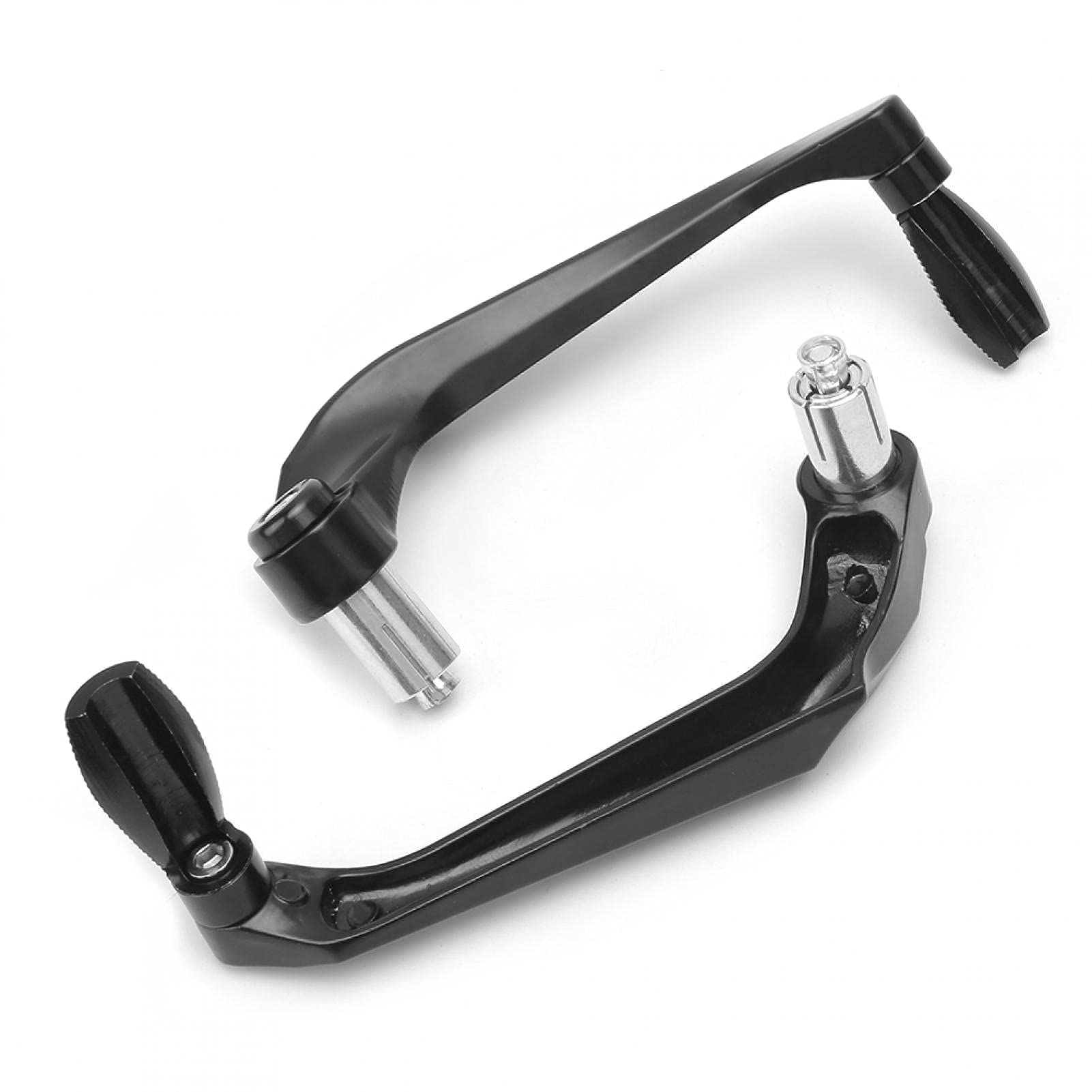 Protector de manillar, par de palancas de embrague de freno de motocicleta, protector de protección negro con excelente rendimiento para manillar de apertura de 0,9 pulgadas