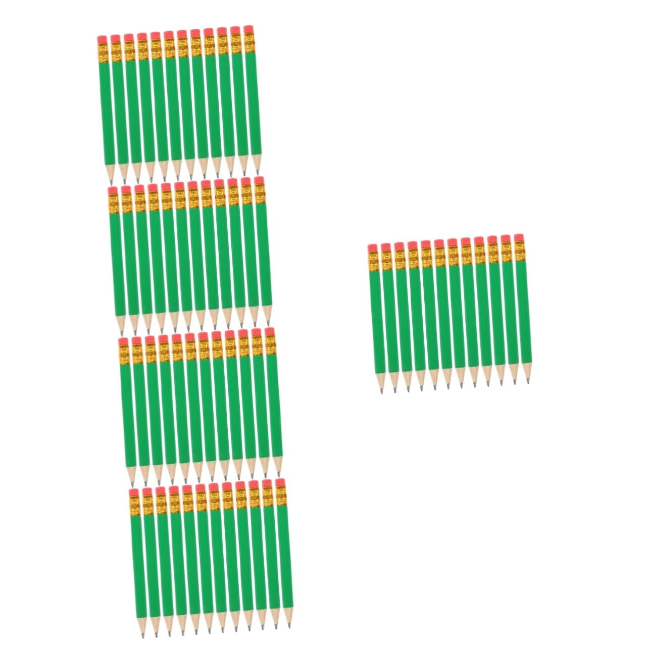 Tofficu 5 Sätze Kurzer Bleistift Holzkohle Klein Mini Bleistifte Graphit Hb Pencil Schreibutensilien Druckbleistift Set Holzstifte Tragbare Schreibstifte Für Studenten Green 72 Stück * 5