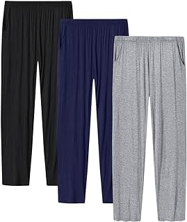 Womens Pajama Pants with Pockets Soft Comfortable Lightweight Elastic Drawstring Modal Pajama Bottoms Lounge Pants
