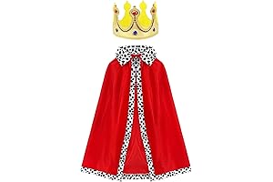 Prince Costume Cape for Royal Halloween Carnival Party