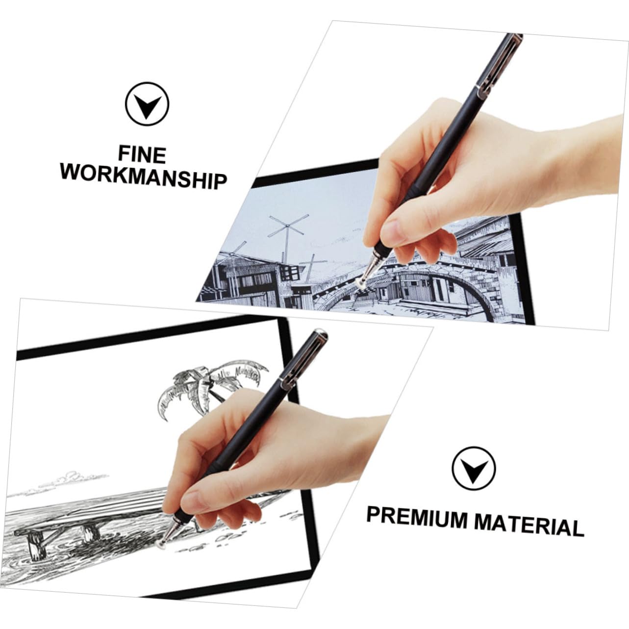 1 Set Pennino Capacitivo Stylus Pen per Touch Screen Precisione e Compatibilità per Tablet e Smartphone Scrittura e Graffi Colore Casuale