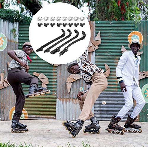 CLISPEED 4 Peças de Substituição Em Linha de Patins para Patins Com Fivelas E Parafusos Acessórios p