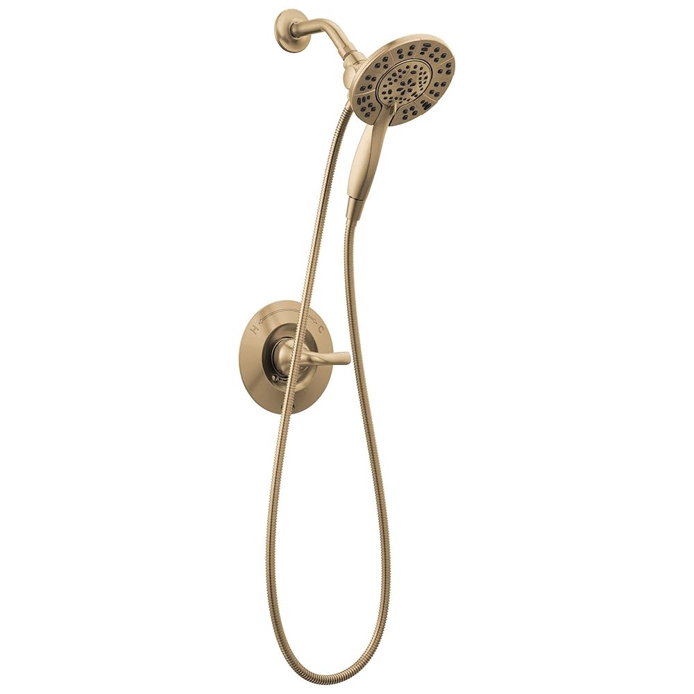 Delta Arvo 14 Series Brushed Gold Shower Faucet Set with