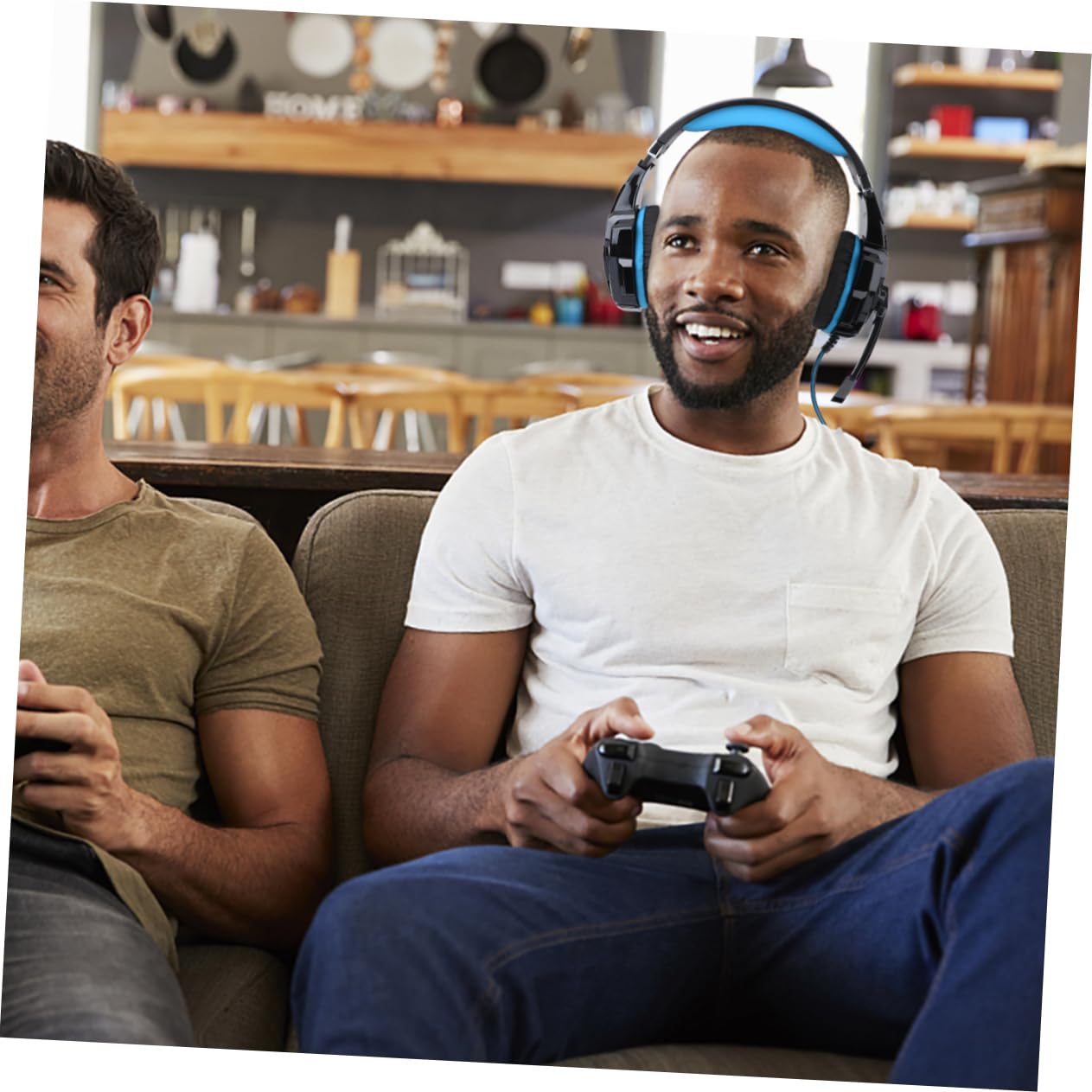 Gadpiparty 1pezzi Cuffie Gaming Over-ear Luminescent Con Microfono e Cavo Di Adattamento Comfort Estremo Per Lunghe Sessioni Di Gioco Isolamento Acustico Eccellente Materiali Amici Della