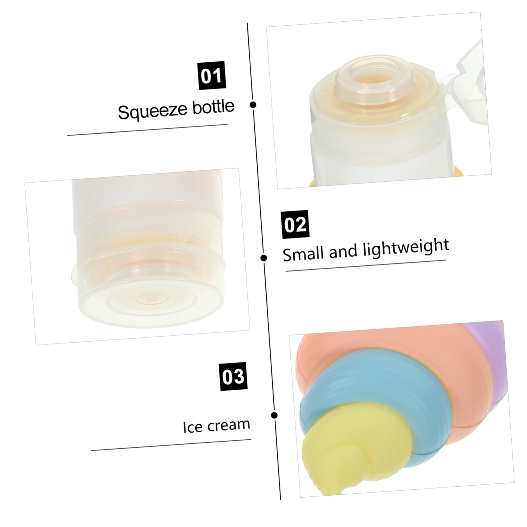 Didiseaon 5 Set Salse Per Insalata Spremere Bottiglie Condimento Pentola Gadget Mini Bottiglie Di Salsa Spremere Le Bottiglie Immediato Bottiglie Per Condimenti Gel Di Silice 2 Pezzi * 5