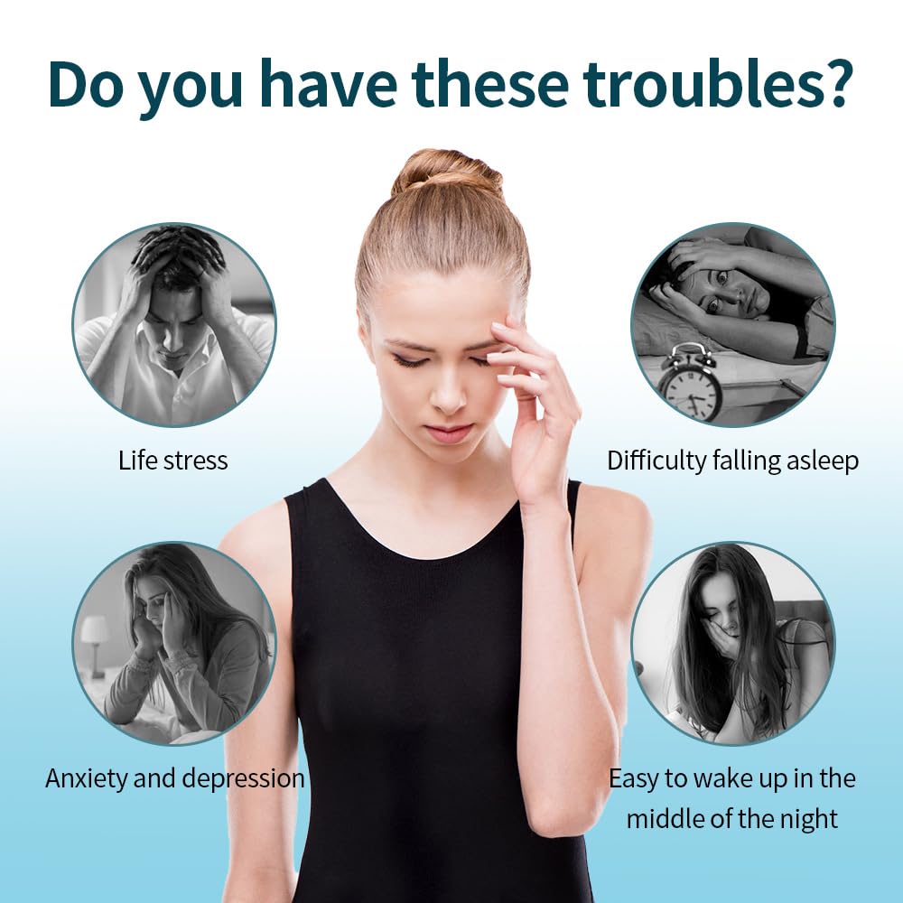 Aide Au Sommeil Adulte Appareil,Appareil d'aide au Sommeil Chargement USB Instrument de Sommeil à impulsions électroniques à Micro-Courant pour améliorer Le soulagement du Stress du Sommeil Dispositif