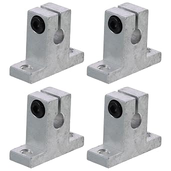 4PCS SK8 Linear Rod Rail Shaft Aluminium Support Motion for 8mm / 0.31 "Diameter Shaft