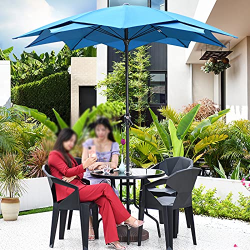 Parasol double couche extérieur pour grand jardin et balcon moderne - 7