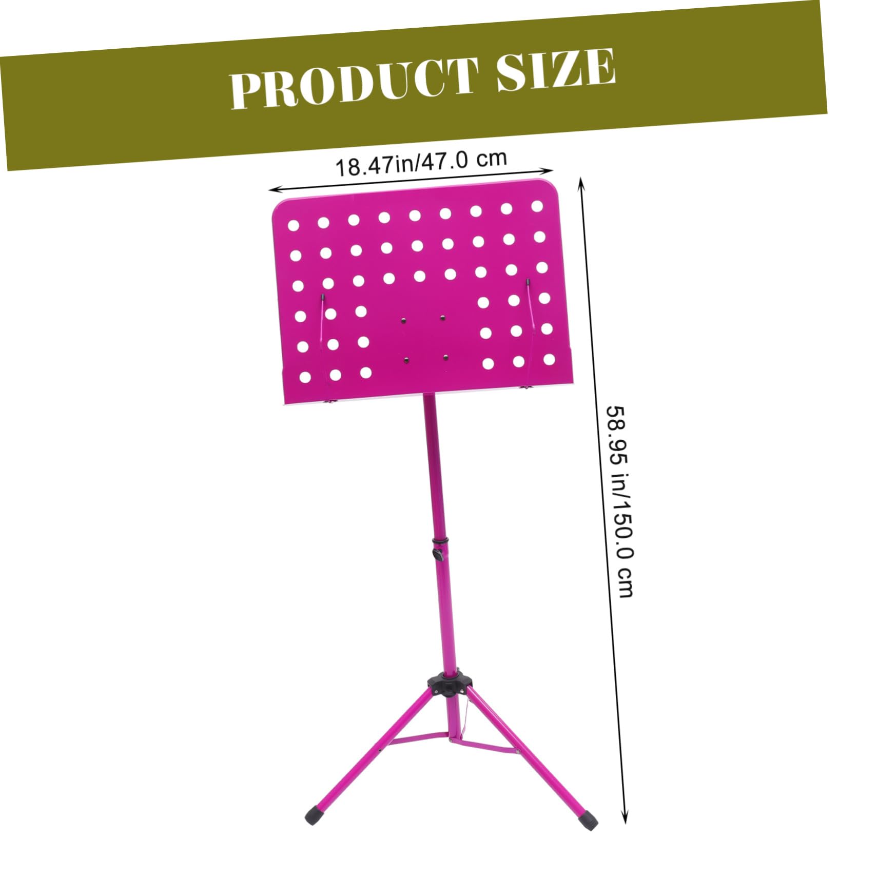 ibasenice Support De Partitions Pliable Aluminium Et Avec De Transport Couleur Aléatoire Pour Musiciens De Guitare Violon Et Saxophone