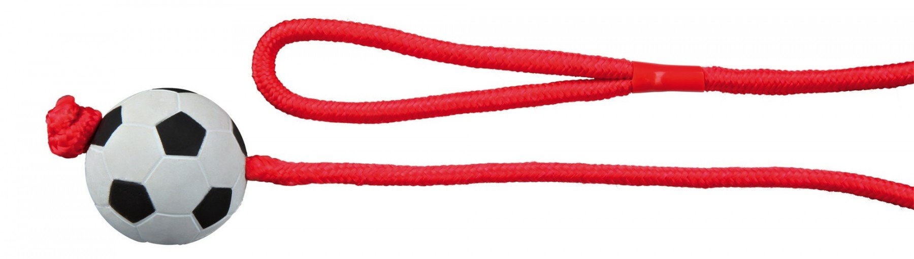 TRIXIE Ball made of sponge rubber on a rope, ø 6 cm/1.00 m, orange - 3307