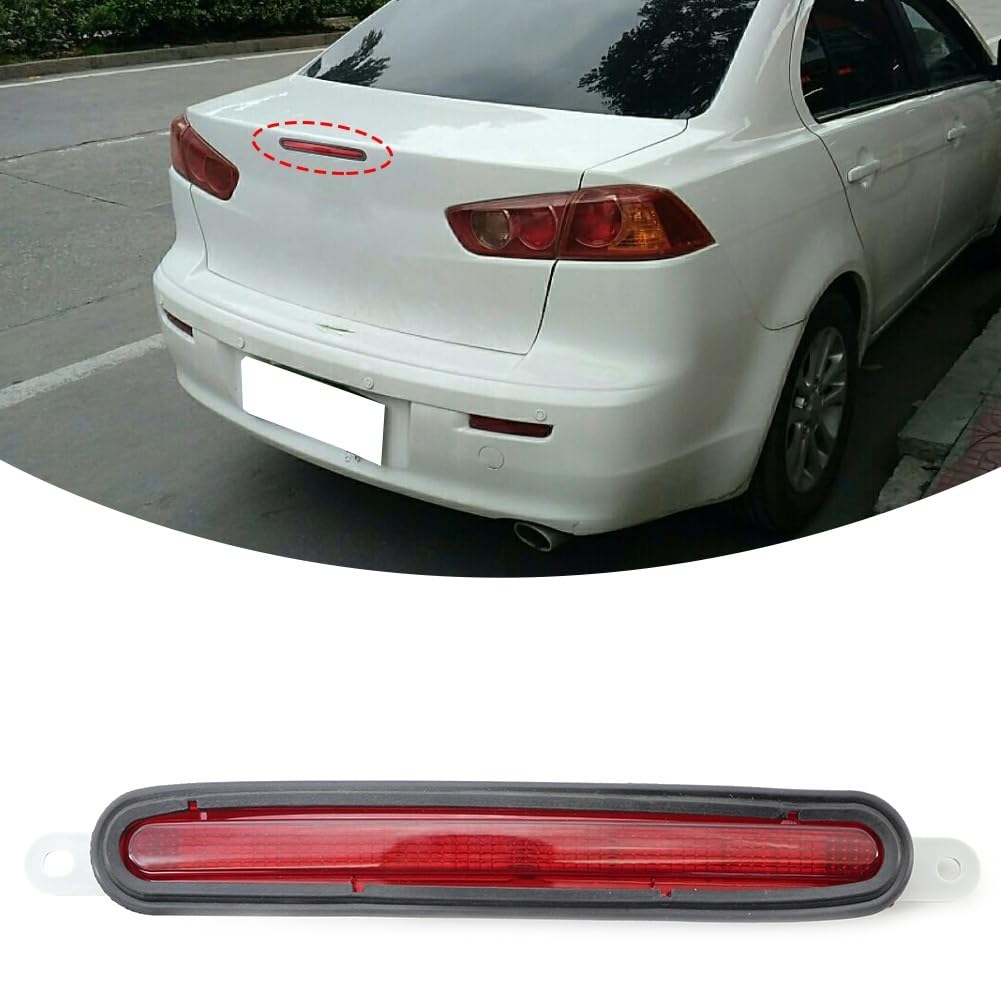 IITA Luce Stop per Auto Terza Luce Freno Posteriore A LED per Mitsubishi per Lancer per 2008-2016 3a Luce di Arresto Montata in Posizione Alta Centro Alto Lampada Stop (Colore : Rosso)