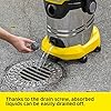 Kärcher Wet and Dry vacuum cleaner WD 6 P Premium, blower function, 1,300 W, stainless steel container: 30 l, suction hose: 2.2 m, extension hose, power outlet, drain screw, floor and crevice nozzle