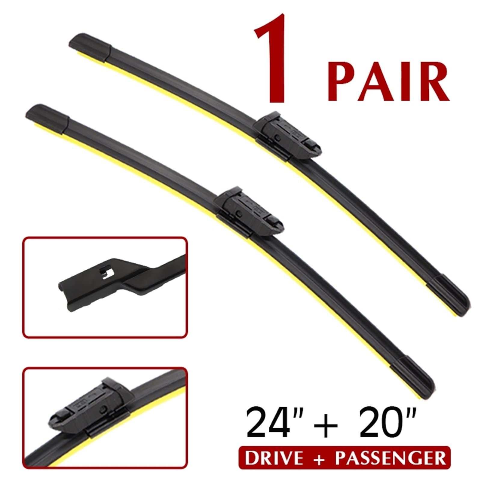 Limpiaparabrisas Coche Juego De Escobillas De Limpiaparabrisas Delanteras Y Traseras De Repuesto De Silicona Para Limpiaparabrisas De 24"+20"+13"parabrisas Delantero Y Trasero Para A-udi Q5 2008-2017