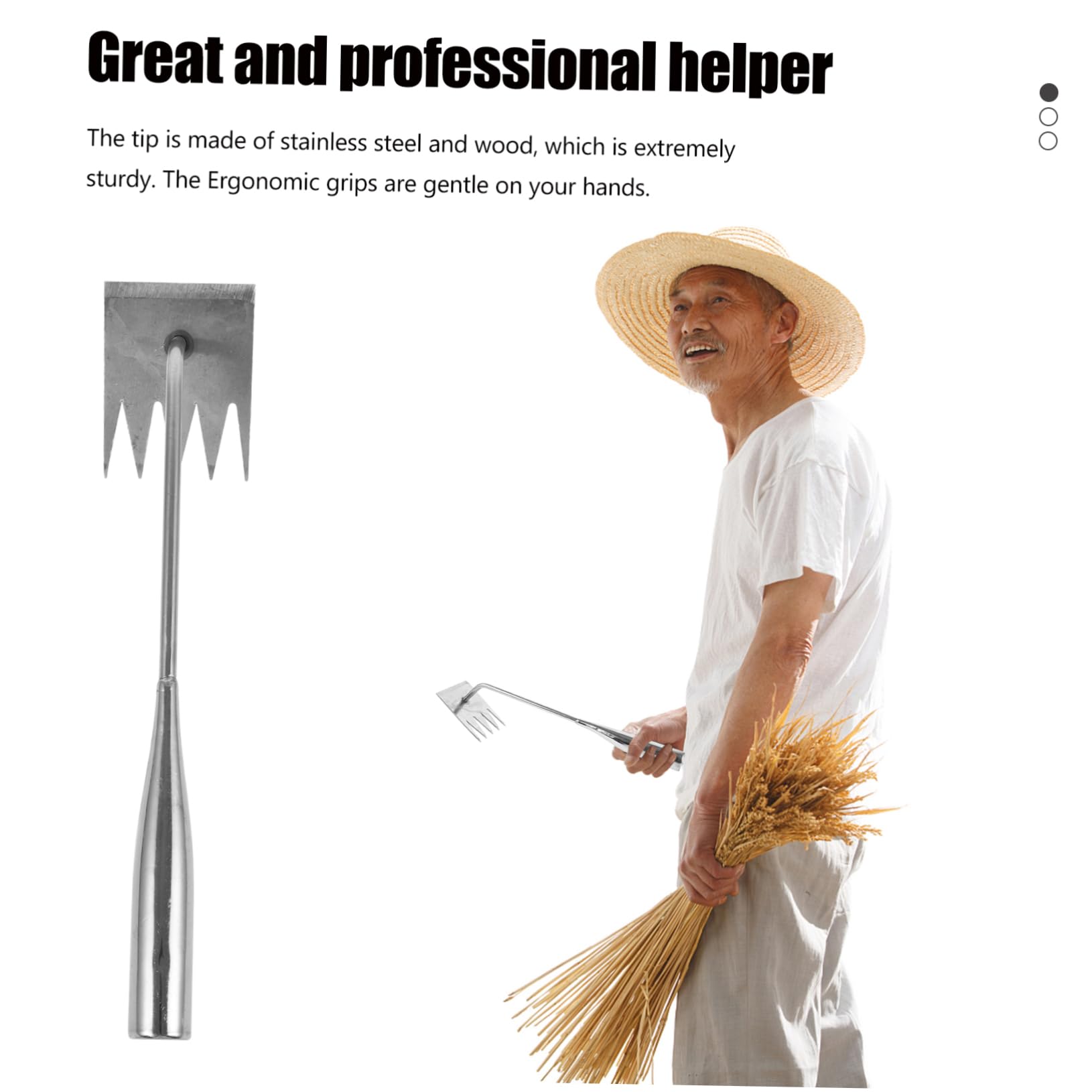 BESPORTBLE 3stücke Edelstahl Unkrautstecher Robustes Gartenwerkzeug Zum Jäten Ergonomischer Griff Für Rasen Und Parks Scharfes Design Für Effektives Wurzelentfernen Widerstandsfähig