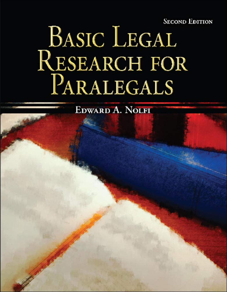 Buy Basic Legal Research for Paralegals (McGraw-Hill Paralegal Titles) — BookShops.in