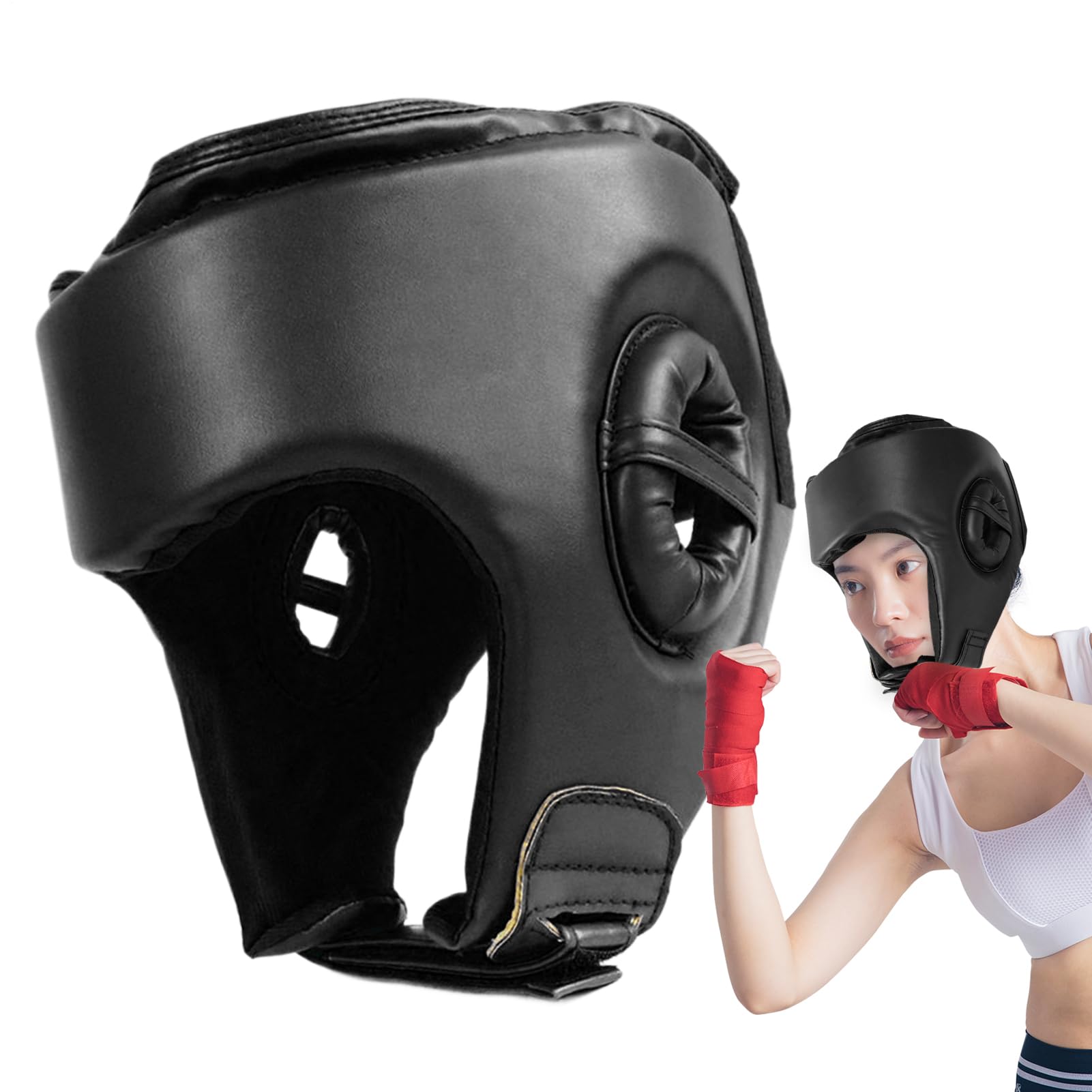 Boxing Headgear Ventilated Adjustable Lightweight