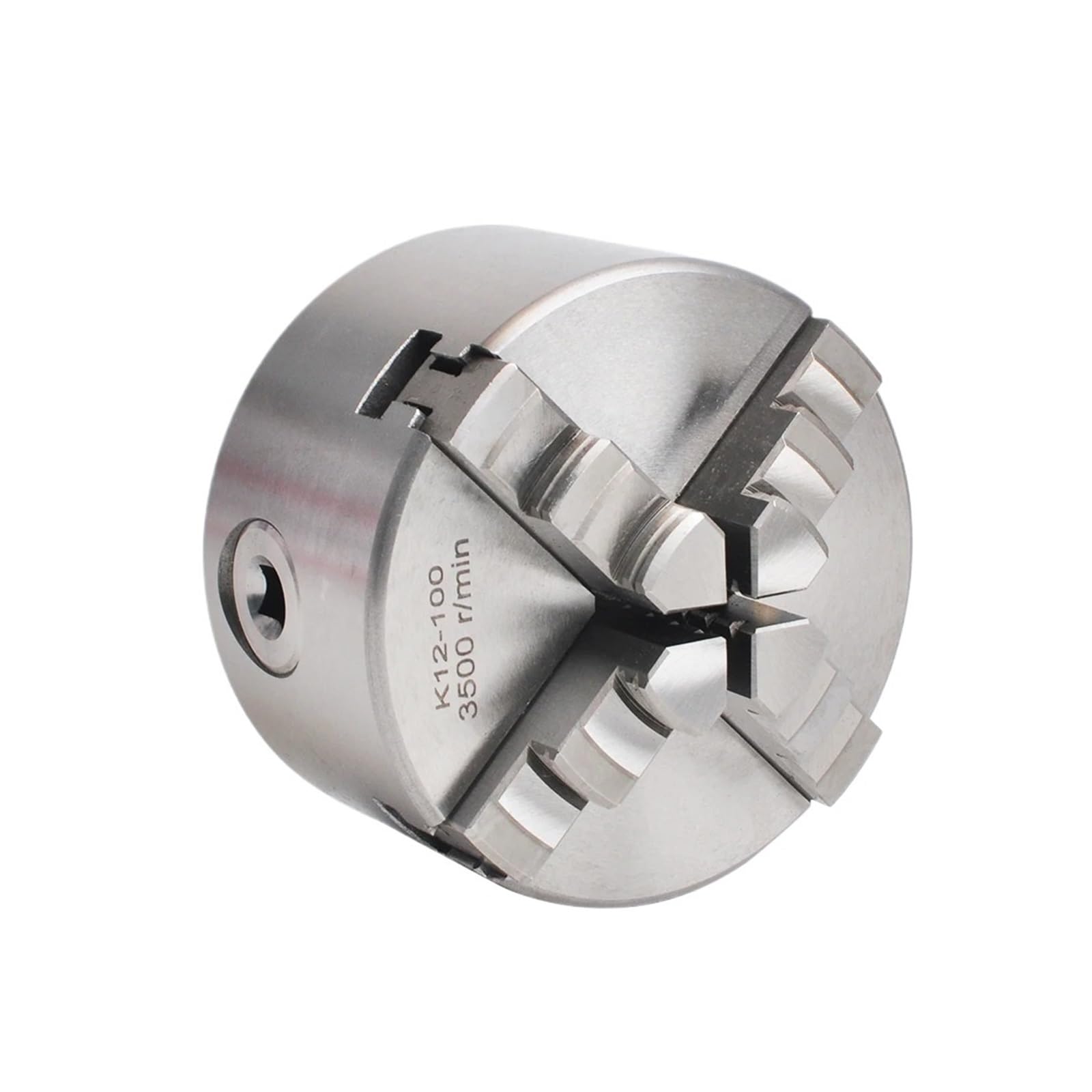 Portabrocas de torno de 4 mordazas autocentrante de 100 mm y 4 pulgadas K12-100 - Herramienta de montaje duradera y compacta for tornos de metal