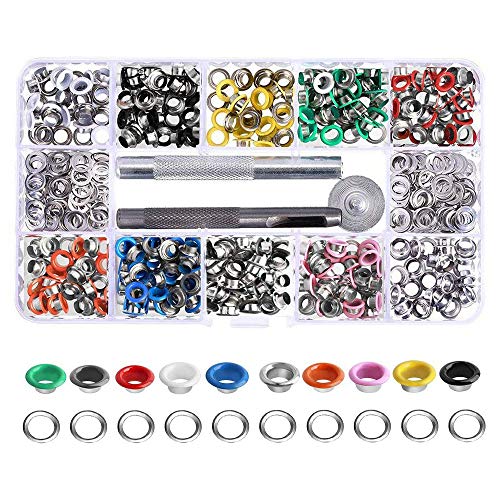 Œillets en métal durables de 6 mm pour couture et maroquinerie créative