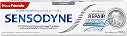 Sensodyne Creme Dental Repair e Protect Whitening, com Flúor, Restaura o Branco Natural dos Dentes, 100g