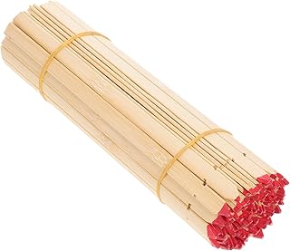 Milisten 100 Piezas Palos de Adivinación de Prácticas Budistas Divinación Accesorios Religiosos sin Grabados Color Natural
