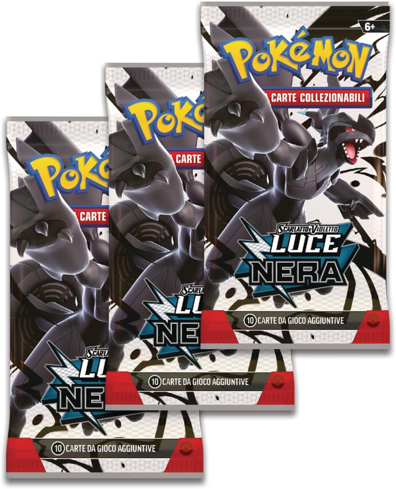 Pokémon: collezione con adesivi (Reuniclus) dell’espansione Scarlatto e Violetto - Luce Nera del GCC Pokémon (una carta promozionale olografica e tre buste di espansione)