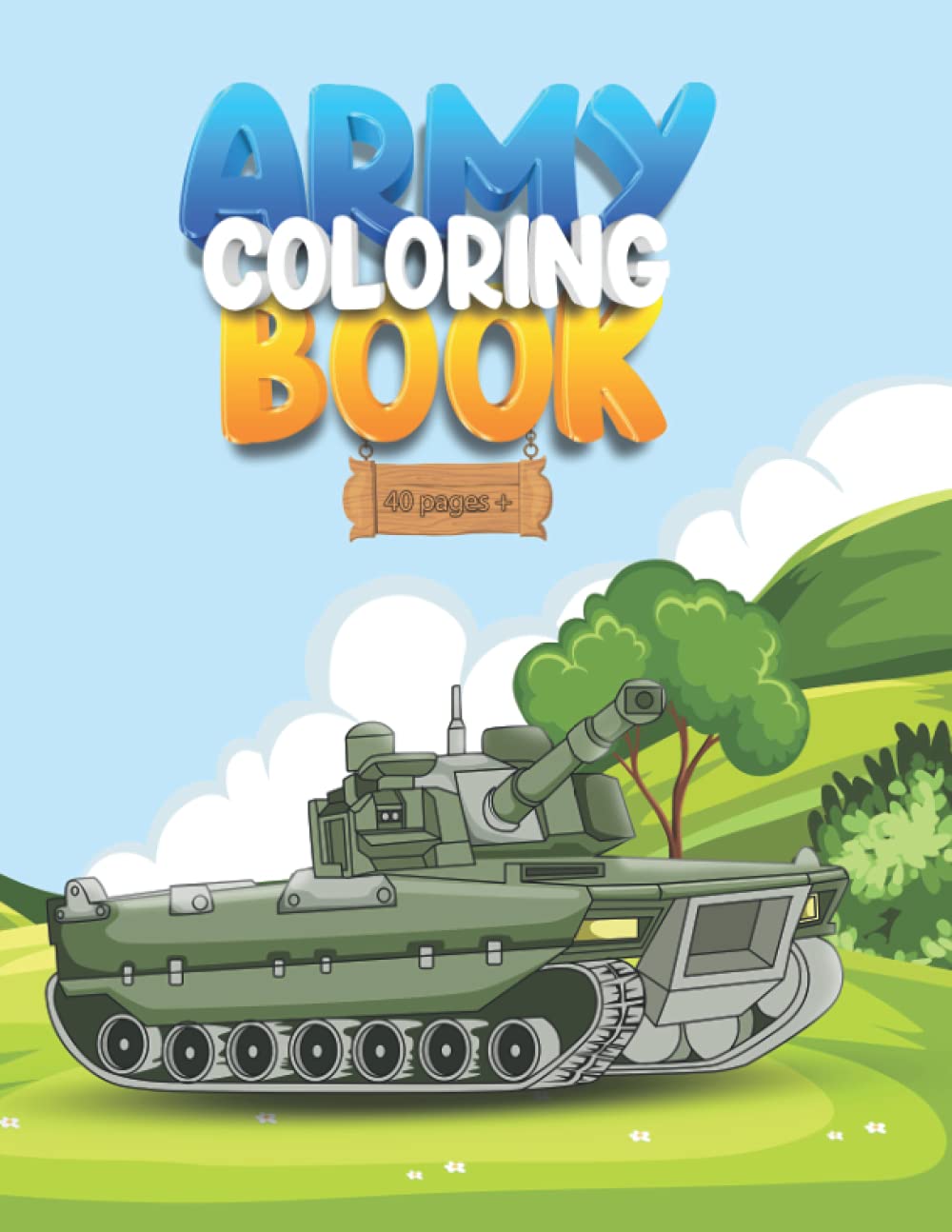Military Coloring Book: Army Coloring Book for Kids with Coloring Pages of Vehicles, Soldiers, Aircrafts, Tanks and more awesome military equipment