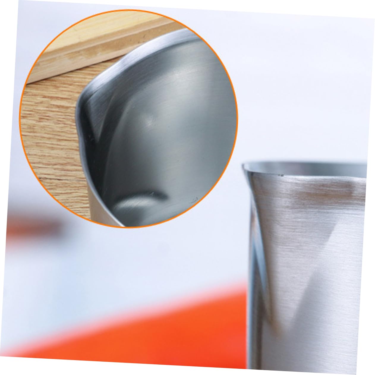 Taza Medidora 1500ml de Acero Inoxidable 304 con Escala Precisa