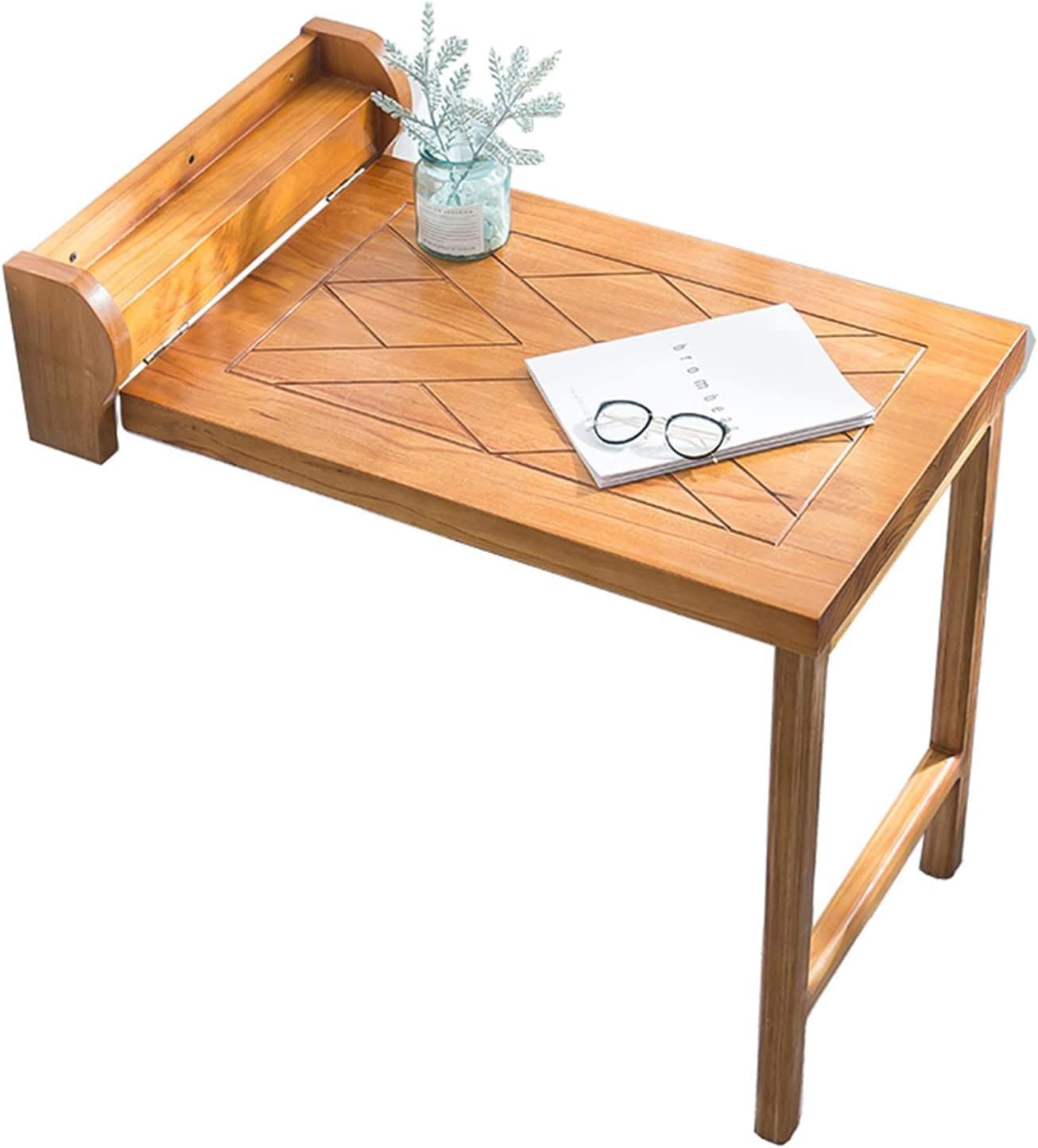 HIGGEL Heavy Duty Folding Desk, Wall Mounted Table Drop Leaf Table for Small Spaces